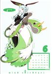  animal_ears bunny_ears calendar getsumen_to_heiki_mina okama shiratori_mina 