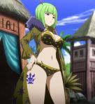  1girl bikini brandish_mew breasts fairy_tail green_eyes green_hair swimsuit 