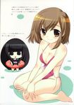  chibi cleavage sasaki suou_kuyou suzumiya_haruhi_no_yuuutsu swimsuits watsuki_ayamo 