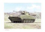  blue_sky bmp-2 commentary_request dated day framed ground_vehicle hill horikou military military_vehicle motor_vehicle no_humans original outdoors russia scenery signature sky soviet soviet_army 