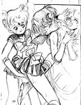  artist_request back_bow bishoujo_senshi_sailor_moon bow doujinshi fingering greyscale highres magical_girl mirror mizuno_ami monochrome multiple_girls pussy_juice sailor_mercury sailor_moon sailor_senshi_uniform source_request tsukino_usagi yuri 