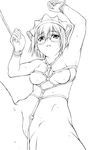  2k-tan artist_request breasts glasses greyscale large_breasts monochrome nipples os-tan solo 
