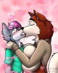 &lt;3 2024 absurd_res age_difference anthro artist_name balto_(film) big_breasts black_nose blaze-lupine blaze-lupine_(character) blush bodily_fluids breast_squish breasts canid canine canis clothed clothing dated digital_drawing_(artwork) digital_media_(artwork) domestic_dog duo eyes_closed female french_kissing hand_on_partner&#039;s_shoulder hi_res huge_breasts husky inner_ear_fluff jenna_(balto) kissing looking_at_another looking_at_partner looking_pleasured male male/female mammal narrowed_eyes nordic_sled_dog open_mouth raised_clothing raised_sweater raised_topwear saliva size_difference sloppy_kiss spitz squish stock_image sweater tail topwear tuft universal_studios wolf younger_male