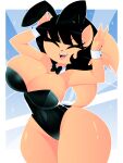 anthro big_breasts breasts curvy_figure domestic_cat eyes_closed fangs felid feline felis female hi_res hourglass_figure kitty_katswell mammal nickelodeon playboy_bunny solo t.u.f.f._puppy teeth wide_hips xan-gelx