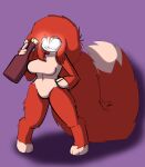 absurd_res alcohol alcoholic anthro beverage chibiemiko_(artist) female fluffy fluffy_hair fluffy_tail glowing glowing_eyes grinion_(species) hair hi_res humanoid no_pupils short short_stack skashi95 smile solo tail teeth