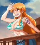  angelox27art breasts highres nami_(one_piece) one_piece self-upload 