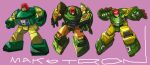  arm_cannon artist_name artist_progress assault_visor autobot blue_eyes clenched_hands cosmos_(transformers) glowing glowing_eyes looking_at_viewer makoto_ono mecha no_humans pink_background robot transformers transformers:_generation_1 weapon yellow_eyes 