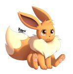 2023 3_toes artist_name bokurei brown_body brown_eyes brown_fur brown_nose digital_drawing_(artwork) digital_media_(artwork) dipstick_tail eevee eyebrows feet female feral fluffy fluffy_tail front_view fur generation_1_pokemon grumpy head_tuft hi_res isolde_(bokurei) long_ears looking_forward markings multicolored_body multicolored_fur neck_tuft nintendo notched_ear pawpads paws pokemon pokemon_(species) quadruped simple_background sitting small_nose soles solo tail tail_markings tan_body tan_fur three-quarter_view toes tuft two_tone_body two_tone_fur two_tone_tail white_background