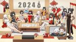  1boy 6+girls absurdres agent_(girls&#039;_frontline) ahoge alchemist_(girls&#039;_frontline) alternate_costume architect_(girls&#039;_frontline) beak_(girls&#039;_frontline) black_hair blush breasts brown_hair chibi china_dress chinese_clothes chinese_new_year commander_(girls&#039;_frontline) cup dinergate_(girls&#039;_frontline) double_bun dreamer_(girls&#039;_frontline) dress drinking executioner_(girls&#039;_frontline) frills gager_(girls&#039;_frontline) gaia_(girls&#039;_frontline) girls&#039;_frontline hair_bun hair_over_one_eye happy_new_year hebai_xiaochuan highres hunter_(girls&#039;_frontline) intruder_(girls&#039;_frontline) judge_(girls&#039;_frontline) large_breasts long_hair low_twintails medium_breasts medium_hair multicolored_hair multiple_girls new_year ouroboros_(girls&#039;_frontline) pink_eyes sangvis_ferri scarecrow_(girls&#039;_frontline) short_hair sidelocks small_breasts streaked_hair tea teacup teapot thighhighs twintails very_long_hair 