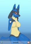 anthro anthrofied blush breasts commandg featureless_breasts featureless_crotch female looking_at_viewer nintendo nude pokemon pokemon_(species) solo