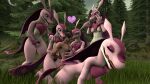 3d_(artwork) absurd_res anthro areola breasts capcom crossover day digital_media_(artwork) doggystyle dominant dominant_female emoticon female female_penetrated forced forest from_behind_position grass group held_up hi_res human interspecies leon_kennedy licking lovander male male/female male_penetrating male_penetrating_female mammal masturbation medium_breasts nipples pal_(species) palphilia palworld penetration pink_areola pink_nipples plant rape resident_evil sex source_filmmaker surprised_expression the_unknown_mangaka tongue tongue_out tree