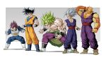  5boys antennae armor black_eyes black_hair blue_bodysuit blue_footwear blue_pants bodysuit boots colored_skin dougi dragon_ball dragon_ball_super dragon_ball_super_broly dragon_ball_super_super_hero gloves gohan_beast green_hair highres legendary_super_saiyan medium_hair multiple_boys muscular muscular_male n_(n14542698) no_eyebrows no_pupils orange_pants orange_piccolo orange_shirt orange_skin pants piccolo purple_eyes purple_hair purple_pants purple_shirt red_eyes scar shirt son_gohan son_goku spiked_hair super_saiyan ultra_ego_(dragon_ball) ultra_instinct vegeta white_footwear white_gloves white_hair 