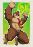 2024 4_fingers absurd_res anthro ape biped brown_body donkey_kong_(character) donkey_kong_(series) fingers haplorhine hi_res humanoid_hands kamui_shirow male mammal muscular muscular_male necktie nintendo primate solo