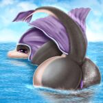 absurd_res big_butt bodily_fluids butt cetacean cloud dolphin dorsal_fin female fin fish genital_fluids genitals ginevra_the_whale_storm glistening heartlessangel3d hi_res huge_butt hybrid looking_at_viewer mammal marine nude oceanic_dolphin orca purple_eyes purple_pussy pussy raised_tail reflection shark sky smile solo swimming tail toothed_whale vaginal_fluids water water_reflection water_spray wet