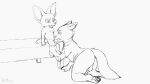 16:9 2d_animation animated anthro bed butt canid canine clothing disney duo fellatio fennec_fox finnick_(zootopia) fox frame_by_frame furniture genitals hand_on_floor herrmoki kneeling male male/male mammal nick_wilde on_bed open_mouth oral penile sex shirt short_playtime sitting sitting_on_bed topwear true_fox unfinished widescreen zootopia