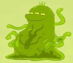 3_eyes belly big_belly bone comedy_central da~blueguy digestion dissolving fatal_vore futurama goo_creature green_body h_g_blob male multi_eye not_furry simple_background slime smile soft_vore standing tagme tendrils translucent vore