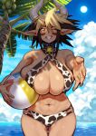 absurd_res animal_humanoid animal_print animal_print_bikini beach big_breasts bikini blush bovid bovid_humanoid bovine bovine_ears bovine_humanoid breasts cathyl_(monster_musume) cleavage clothed clothing coffeelove68 cow_print cow_print_bikini cowbell curved_horn european_mythology female greek_mythology hair hi_res horn horned_humanoid huge_breasts humanoid mammal mammal_humanoid micro_bikini minotaur monster_girl_(genre) monster_musume multicolored_hair mythology navel one_eye_closed palm_tree pattern_bikini pattern_clothing pattern_swimwear plant sagging_breasts side_boob solo straw_in_mouth swimwear thick_thighs top_heavy tree two_tone_hair wide_hips