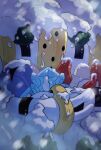  ambiguous_gender bodily_fluids generation_3_pokemon generation_4_pokemon group hi_res hug legendary_pokemon night nintendo pokemon pokemon_(species) ranabysson regice regigigas regirock registeel snow snowstorm tears 