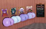  anus bodily_fluids butt genitals group hi_res hoodoo humanoid humanoid_pointy_ears league_of_legends lulu_(lol) not_furry nude photo poppy_(lol) purple_body purple_skin pussy riot_games sweat tencent through_wall tristana_(lol) vex_(lol) yordle 