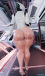  absurd_res big_breasts big_butt bodily_fluids breasts butt clothing cum cum_drip cum_on_butt dripping feet female genital_fluids guidugalle haydee haydee_(game) hi_res humanoid leotard machine mechanical_arm messy robot robot_humanoid solo thick_thighs wide_hips 