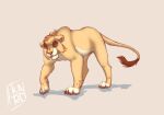  ambiguous_gender claws crossgender felid female growling hi_res karoe lion mammal mtf_crossgender neck_tuft pantherine prowling solo tail trans_(lore) tuft 