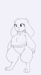  2021 anthro biped black_eyes bottomless bottomless_anthro bottomless_female breasts cave_story clothed clothing eyelashes facial_scar featureless_crotch female female_anthro floppy_ears ikkykrrk lagomorph lop_ears mammal mimiga scar scar_on_face simple_background solo standing sue_sakamoto sweater sweater_only topwear topwear_only white_background x_scar 