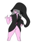  anthro cauldron clothed clothing digital_media_(artwork) fakemon fan_character female feral genitals hair hat headgear headwear humanoid magic_user mythological_creature mythology nintendo octospective pokemon pokemon_(species) pussy simple_background solo witch witch_hat 