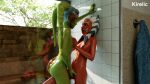  3d_(artwork) ahsoka_tano alien breasts butt butt_grab digital_media_(artwork) duo female female/female fingering green_body green_skin hand_on_butt hera_syndulla hi_res kirelics lekku_(anatomy) nipples nude star_wars star_wars:_the_clone_wars star_wars_rebels togruta twi&#039;lek 