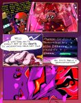anthro bodily_fluids canid canine canis clothed clothing coat comic comic_panel computer_screen cubot dr._eggman ebetto english_text group hi_res human humanoid infinite_(sonic) keyboard machine male mammal orbot pod red_body red_sclera robot sega sonic_forces sonic_the_hedgehog_(series) sweat sweat_emanata sweatdrop text topwear typing wolf yellow_body yellow_eyes
