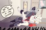absurd_res anal anthro arctic_wolf ashfox_(sh2fox) blood bodily_fluids bound canid canine canis cannibalism dialogue duo eating_flesh forced fox genital_mutilation genital_torture gore hi_res male male/male mammal mutilation rape riskitforthebiscuit wolf