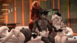 3d_(artwork) absurd_res alicia_(domibun) anthro arm_tattoo bovid canid canine canis caprine chest_tattoo clothed clothing digital_media_(artwork) domibun female fox goat group hi_res kole_(domibun) laying_on_lap leg_tattoo male mammal massage maxine_(domibun) nipple_piercing nipples painting_nails piercing riley_(atoastedorange) source_filmmaker_(artwork) talking_to_another tattoo topless topless_anthro topless_female topless_male underwear wolf