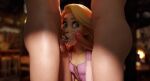  1girl 2boys absurdres blonde_hair blurry blurry_background breasts cum dress facial fellatio green_eyes group_sex highres looking_at_viewer mmf_threesome mrstanger multiple_boys oral penis pink_dress rapunzel_(disney) small_breasts tangled testicles threesome uncensored 