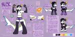 2016 3_toes 5_fingers anthro arm_tuft arrow_sign belly_mouth belt belt_buckle black_belt black_body black_bottomwear black_bracelet black_clothing black_crop_top black_eyelids black_fur black_hair black_leggings black_legwear black_shirt black_shorts black_skirt black_stockings black_topwear blood blue_eyes bodily_fluids boots bottomwear boxers_(clothing) bracelet buckle character_name chotpot clothed clothed_anthro clothing collar_tag color_swatch colored colored_blood crop_top digital_media_(artwork) elbow_tuft english_description english_text feet fin fingers fish footwear forked_tongue fur genderfluid green_eyes green_pupils green_spines grey_boots grey_clothing grey_crop_top grey_footwear grey_shirt grey_topwear gums hair hair_on_shoulder half-closed_eyes hand_on_hip hand_tattoo heart_symbol jewelry leggings legwear long_tail male male_anthro marine medium_hair monster multicolored_body multicolored_eyes multicolored_fur narrowed_eyes nick_(chotpot) nipple_tape nonbinary_(lore) orange_blood orange_gums orange_inner_ear orange_pawpads orange_tongue pants pasties pawpads pronouns pupils purple_boots purple_bottomwear purple_boxers purple_clothing purple_footwear purple_pants purple_shirt purple_tank_top purple_topwear purple_underwear question_mark raised_arms shark shirt shoes shorts skirt solo spines standing stockings surgical_suture tail tail_fin tail_spines tank_top tape text text_on_crop_top toes tongue tongue_out topwear torn_bottomwear torn_clothing torn_leggings torn_legwear torn_pants tuft two_tone_body two_tone_eyes two_tone_fur underwear unusual_blood unusual_bodily_fluids white_body white_boots white_clothing white_footwear white_fur white_tail
