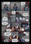 2024 4_arms 4_eyes alien anthro biped claws clothed clothing colored comic darth_biomech dialogue dialogue_box duo english_text furgonomics gharr_neht_ra green_eyes hair hi_res inside leaving_the_cradle male multi_arm multi_eye multi_limb open_mouth purple_hair raharr red_hair scar speech_bubble tail tail_clothing text url white_claws yellow_eyes zane_htrua_sha