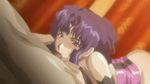  animated animated_gif blush fellatio hetero kuro_ai lingerie lipstick lowres makeup miyabi_(kuro_ai) mole murakami_teruaki oral penis ponytail purple_eyes purple_hair solo_focus underwear 