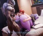 3_fingers 3_toes 3d_(artwork) 5_fingers absurd_res alien alien_genitalia all_fours animal_genitalia anthro anthro_on_anthro anthro_penetrated anthro_penetrating anthro_penetrating_anthro anus armor athletic athletic_male bed bedroom_eyes big_breasts big_butt big_penis bioware blue_penis bodily_fluids bodypaint boots breasts butt butt_grab carapace clothed clothing cum cum_drip cum_in_pussy cum_inside cum_on_body cum_on_butt cum_on_penis cum_string curvy_figure dialogue digital_media_(artwork) doggystyle dripping electronic_arts erection excessive_cum excessive_genital_fluids face_paint facial_markings facial_scar feet female female_focus female_shepard fingers footwear freckled_face freckles from_behind_position furniture gangbang garrus_vakarian genital_fluids genitals group group_sex hair hand_on_butt head_markings head_on_butt headgear helmet hi_res hidden_face hood huge_butt huge_penis huge_thighs human interspecies legwear looking_at_another lying_on_another lying_on_butt male mammal markings mask mass_effect mostly_nude muscular muscular_male narrowed_eyes nipples nude open_clothing open_topwear orgasm overweight overweight_female partially_clothed penetration penis pillow pillow_grab puffy_nipples purple_body pussy quarian red_hair resting scar seductive seurat sex shoes slightly_chubby smile spread_butt spreading standing subtitled tali&#039;zorah text thick_thighs threesome toes topwear trio turian vaginal vaginal_penetration visor voluptuous voluptuous_female wide_hips xenophilia