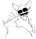 2024 3_fingers :d ambiguous_anthro ambiguous_gender ambiguous_pred animate_inanimate anthro anthro_pred azure_(flufpan) bell bell_collar belly belly_squish big_belly big_eyes big_pupils biped cheek_tuft claws collar collar_only digital_drawing_(artwork) digital_media_(artwork) dragon facial_tuft finger_claws fingers fully_inside fur furred_dragon furred_scalie greyscale half-length_portrait hand_on_belly hand_on_own_belly hands_on_own_belly happy huge_belly imprint inner_ear_fluff jingle_bell jingle_bell_collar living_clothing living_costume living_fursuit looking_at_belly looking_at_own_belly looking_at_self looking_down looking_down_at_belly looking_down_at_self misoden_(artist) monochrome monotone_background motion_lines mythological_creature mythological_scalie mythology neck_bell noseless nude open_mouth open_smile patch_(fabric) pointy_ears portrait prick_ears pupils same_size_vore scalie seam_(sewing) simple_background sketch smile soft_vore solo squish struggling struggling_prey teeth tongue tuft unseen_prey vore white_background wide_smile wrinkles_in_clothes