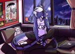 2019 airana_stormrider anthro auveiss baymax bedroom big_hero_6 claws clothing computer digital_media_(artwork) disney dragon electronics female hair headgear headphones headset horn indonesia laptop listening_to_music london long_tail moon music mythological_creature mythological_scalie mythology nasa night pillom poster scalie shirt signature solo star sticker tail topwear union_jack white_hair window