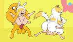 adullperson adventure_time animal_genitalia animal_penis anthro butt cake_the_cat canid canine canine_genitalia canine_penis cartoon_network cowgirl_position felid feline female finn_the_human fionna_the_human from_front_position full_nelson genitals group hi_res human humanoid jake_the_dog male male/female mammal multicolored_body on_bottom on_top penetration penis pussy sex tail tail_grab two_tone_body vaginal vaginal_penetration