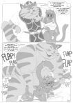 2_panel_comic accessory ahegao anal anal_penetration anthro anthro_on_anthro anthro_penetrated anthro_penetrating anthro_penetrating_anthro armlet balls big_butt blush blush_lines bodily_fluids bulge butt cheek_tuft clothing crown dialogue domestic_cat dripping drooling ear_grab ear_piercing ear_ring english_text erection eye_roll eyewear facial_tuft felid feline felis femboy floppy_ears fur furgonomics genitals glasses greyscale half-closed_eyes harem_boy harem_jewelry harem_outfit headgear hi_res huge_butt humanoid_genitalia humanoid_penis hybrid jewelry kettei_(astralkettei) lagomorph legband leporid looking_pleasured male male/male male_penetrated male_penetrating male_penetrating_male mammal monochrome narrowed_eyes nervous open_mouth open_smile penetration penile penile_penetration penis penis_in_ass piercing rabbit ring ring_piercing roly royalty saliva saliva_drip saliva_string sex shirt size_difference slightly_chubby slightly_chubby_anthro slightly_chubby_male smile speech_bubble striped_body striped_fur stripes tail tail_accessory tail_jewelry tail_ring text thick_thighs thong toga tongue tongue_out topwear tuft tunic underwear wide_hips