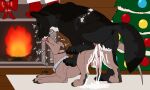  anal anal_knotting anal_penetration anus balls black_anus black_body black_fur bodily_fluids brown_anus brown_body brown_fur canid canine canis christmas christmas_tree collar cum cum_in_ass cum_inside cum_on_balls cum_on_ground cum_on_leg cum_on_penis cum_string dasyuromorph duo echo_(wolffylegend) eyes_closed feral feral_on_feral feral_penetrated feral_penetrating feral_penetrating_feral fireplace forked_penis french_kissing from_behind_position fur genital_fluids genitals grey_collar head_tuft hi_res holidays inside killthe_demon kissing knotting male male/male male_penetrated male_penetrating male_penetrating_male mammal marsupial penetration penile penile_penetration penis penis_in_ass plant recently_extinct_species sex side_view thylacine thylus tree tuft wolf yellow_eyes 