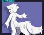 bulletproof-kitty changed_(video_game) feral goo_transformation male solo transformation