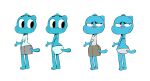 2025 anthro barefoot black_eyebrows black_eyes black_whiskers blue_body blue_ears blue_fur blue_tail bottomwear bra butt cartoon_network clothed clothed_anthro clothed_female clothing domestic_cat eyebrows feet felid feline felis female female_anthro full-length_portrait fur furgonomic_bottomwear furgonomics handpaw hindpaw maddeku mammal mature_anthro mature_female monobutt nicole_watterson panties paws pink_nose portrait rear_view skirt solo tail tail_through_skirt the_amazing_world_of_gumball three-quarter_view underwear underwear_only whiskers white_bra white_clothing white_dress_shirt white_panties white_underwear