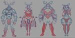 2024 abs anthro antlers areola balls big_bulge big_butt biped black_hair boosterpang braided_hair breasts brown_hair bulge butt butt_fluff cape christmas christmas_clothing christmas_topwear cinnamon_(themostsuave) cleavage clothed clothing deer dress female femboy flaccid fluffy fluffy_tail genitals glitter_(vesryn) gloves group gynomorph hair handwear hi_res holidays horn inner_ear_fluff intersex long_hair looking_at_viewer magnus_(ara_chibi) male mammal muscular muscular_anthro muscular_female muscular_male new_world_deer nipples nonbinary_(lore) penis reindeer short_hair short_tail sketch skimpy straight_hair tail topwear tuft twinkle_(sharkafterdark) unfinished white_hair