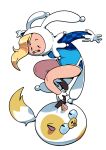adventure_time alternate_costume blonde_hair buckteeth cake_the_cat cartoon_network clothing discount-supervillain domestic_cat duo fake_ears fake_rabbit_ears fangs felid feline felis female feral fionna_and_cake fionna_the_human fool&#039;s_hat footwear fur gloves hair handwear hat headgear headwear hi_res human jester leotard mammal markings pointy_ears prick_ears pupils rabbit_hat shoes slit_pupils spots spotted_body tail teeth toony white_body white_fur yellow_spots
