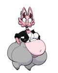 2_horns alien anthro belly big_belly big_breasts biped black_choker black_clothing black_eyebrows black_hooves black_jacket black_jewelry black_mouth black_necklace black_topwear bottomwear breasts catrobis cheek_tuft choker clothed clothed_anthro clothed_female clothing collarbone colored countershade_face countershade_torso countershading curved_horn denim denim_bottomwear denim_clothing digital_drawing_(artwork) digital_media_(artwork) ear_piercing english_description eyebrows eyelashes facial_tuft feet felid female floating_eyebrows front_view full-length_portrait fur fur_tuft grey_bottomwear grey_clothing grey_jeans grey_panties grey_pants grey_stripes grey_underwear hands_on_hips hands_on_own_hips happy hi_res hooves horn huge_belly huge_thighs jacket jeans jewelry long_neck looking_at_viewer lucy_rosehorn maddeku mammal markings mature_anthro mature_female midriff mole_under_eye navel necklace no_pupils obese obese_anthro obese_female open_clothing open_jacket open_mouth open_smile open_topwear overweight overweight_anthro overweight_female panties pants pattern_bottomwear pattern_clothing pattern_panties pattern_underwear pear-shaped_figure piercing pink_body pink_countershading pink_fur pink_inner_ear pink_tail pink_tuft pockets pointy_ears portrait prick_ears purple_clothing purple_panties purple_stripes purple_underwear red_horn shirt short_horn simple_background skindentation small_feet small_horn smile smiling_at_viewer solo spots spotted_body spotted_face spotted_fur striped_bottomwear striped_clothing striped_panties striped_underwear stripes tail teeth thick_thighs three-quarter_view tight_clothing topwear tuft underwear unguligrade white_background white_clothing white_ear_piercing white_piercing white_shirt white_topwear wide_hipped_anthro wide_hipped_female wide_hips yellow_eyes