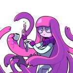adventure_time bangs blunt_bangs candy_people_(at) cartoon_network clipboard clothing coat container cup discount-supervillain eyewear female food food_creature glasses hair holding_object humanoid lab_coat laboratory_equipment laboratory_glassware mug multi_arm multi_limb not_furry pink_hair prehensile_hair princess_bubblegum pseudo_hair round_glasses scientific_instrument scientist solo sweater test_tube toony topwear turtleneck
