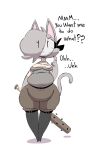 2025 4_fingers aliasing anthro asking asking_viewer asking_what bat_(object) boots breasts clothed clothed_anthro clothed_female clothing colored dialogue digital_media_(artwork) domestic_cat ellipsis english_description english_text eye_through_hair feet felid feline felis female female_anthro fingers footwear fur gata_preobrazhenskaya gata_the_future_russian_kitty grey_body grey_fur hair hair_over_eye holding_baseball_bat holding_melee_weapon holding_object holding_weapon interjection legwear maddeku mammal mask melee_weapon nailed_bat overweight overweight_anthro overweight_female pointy_ears prick_ears russian_blue shaded shoes small_feet solo talking_with_viewer text thick_thighs thigh_boots thigh_highs tight_clothing translucent translucent_hair vowelless vowelless_vocalization weapon wearing_mask weight_gain wide_hipped_anthro wide_hipped_female