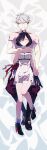  1boy 1girl absurdres ahoge annoyed atelier_(series) atelier_yumia bare_arms bare_legs black_hair black_pants black_shoes breasts clenched_teeth closed_eyes dress facing_viewer grey_background grey_hair hetero highres holding_hands large_breasts looking_to_the_side messy_hair mole mole_under_eye pants rgbjt rutger_arendt shirt shoes short_dress short_hair smile teeth white_dress white_shirt yellow_eyes yumia_liessfeldt 