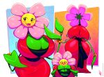 absurd_res anthro big_breasts big_butt breasts butt clothing elemental_creature female flora_fauna flower flower_creature hi_res humanoid lips mature_female plant solo walter_sache
